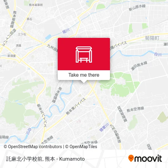 託麻北小学校前 map