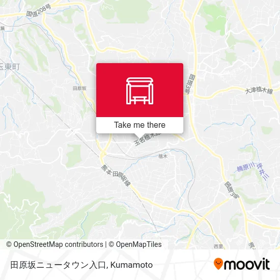 田原坂ニュータウン入口 map