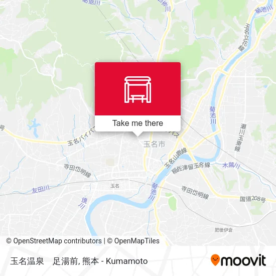 玉名温泉　足湯前 map