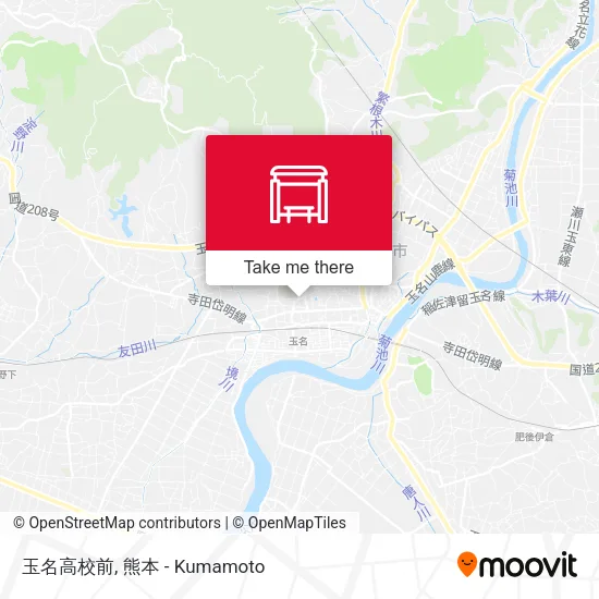玉名高校前 map