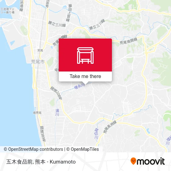 五木食品前 map