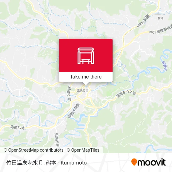 竹田温泉花水月 map