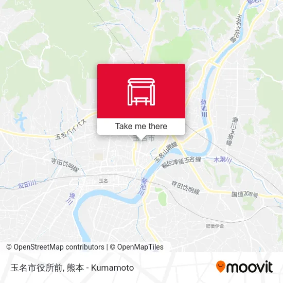 玉名市役所前 map
