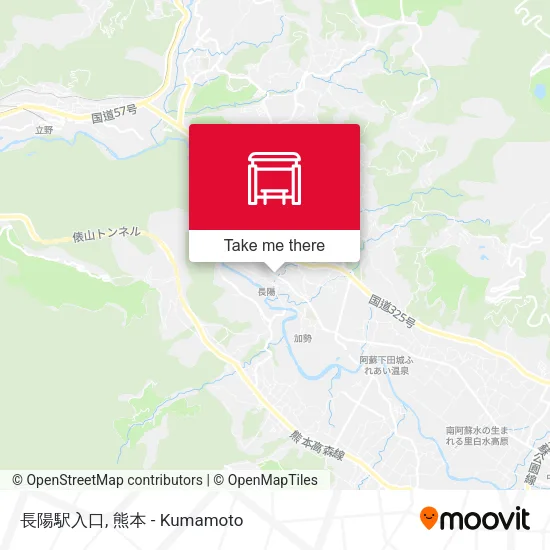 長陽駅入口 map