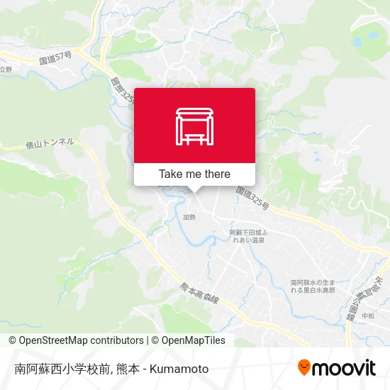 南阿蘇西小学校前 map