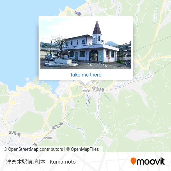 津奈木駅前 map