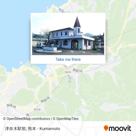 津奈木駅前 map