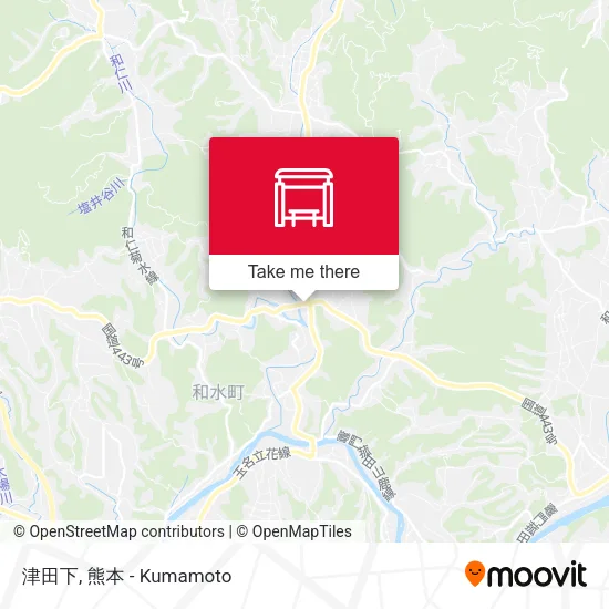 津田下 map