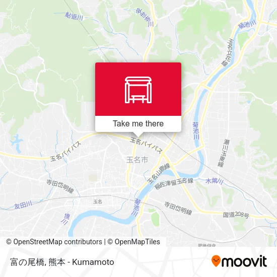 富の尾橋 map