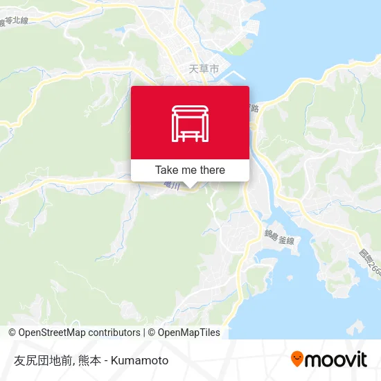 友尻団地前 map