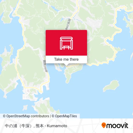 中の浦（牛深） map