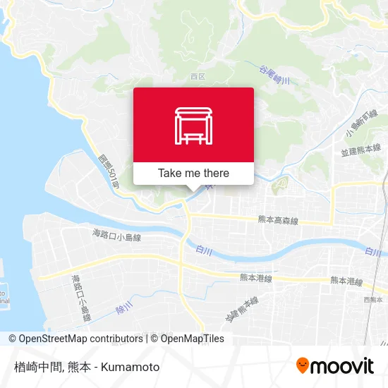 楢崎中間 map