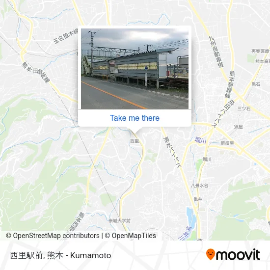 西里駅前 map