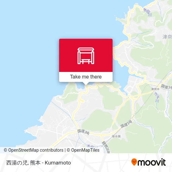 西湯の児 map