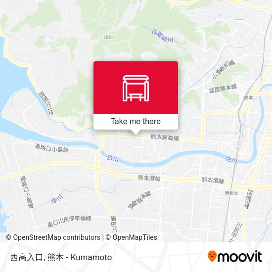 西高入口 map
