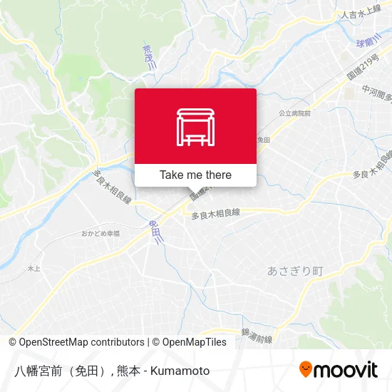八幡宮前（免田） map