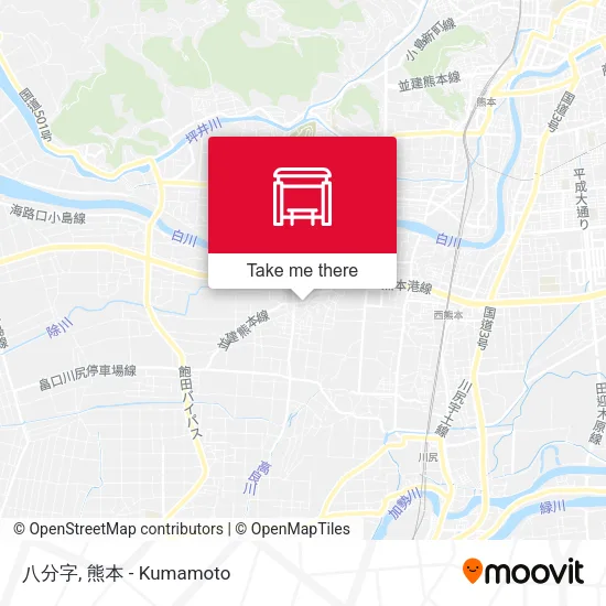 八分字 map
