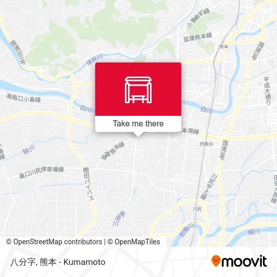 八分字 map