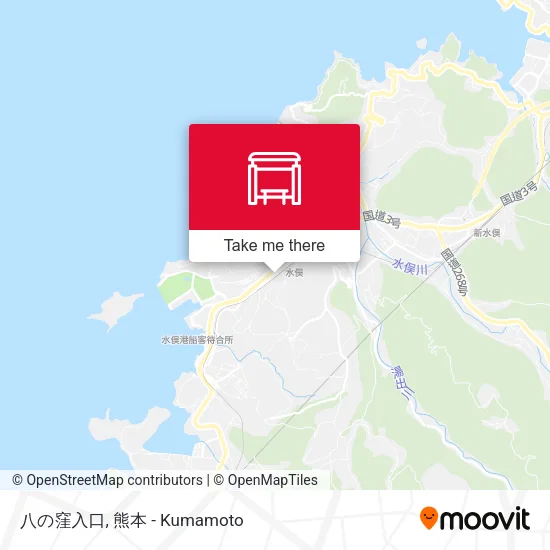 八の窪入口 map