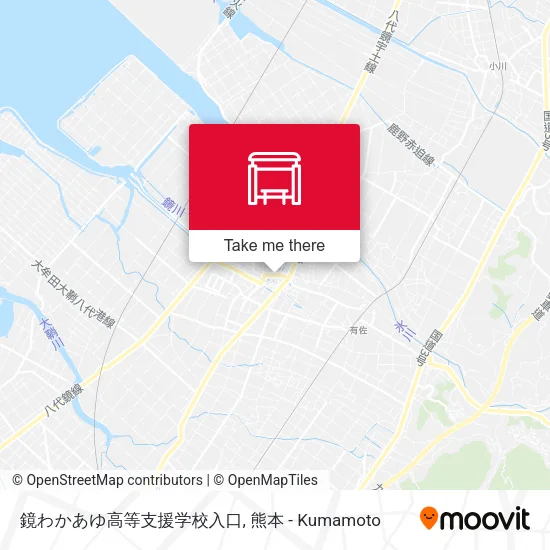 鏡わかあゆ高等支援学校入口 map