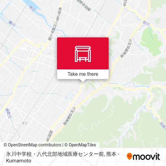 氷川中学校・八代北部地域医療センター前 map