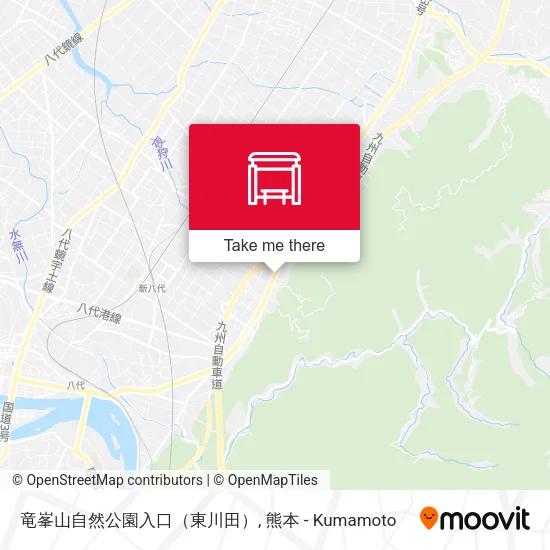 竜峯山自然公園入口（東川田） map