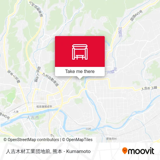人吉木材工業団地前 map