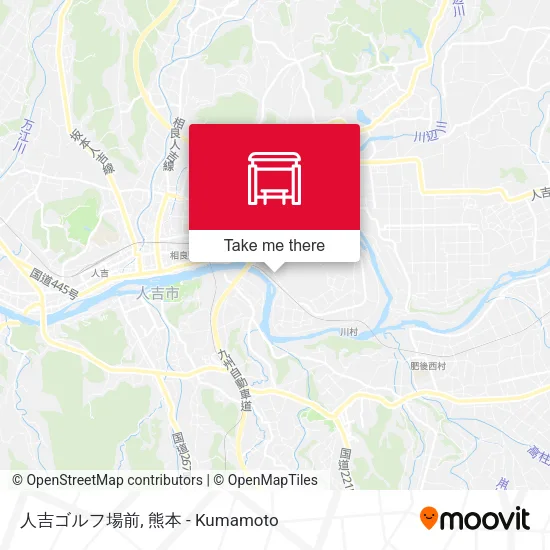 人吉ゴルフ場前 map