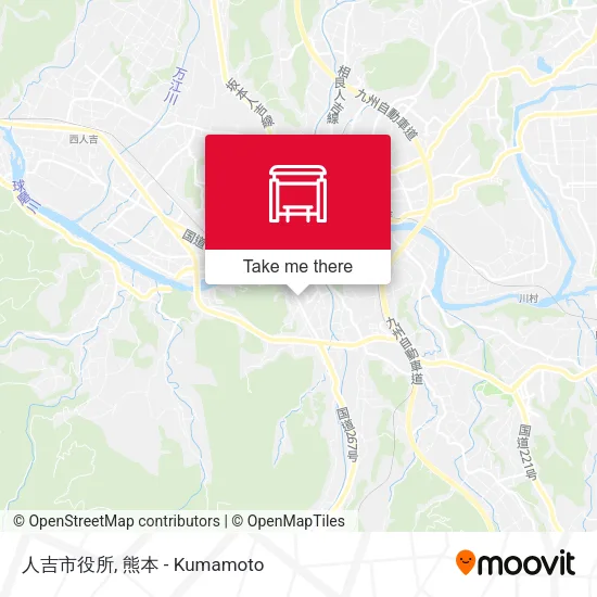 人吉市役所 map