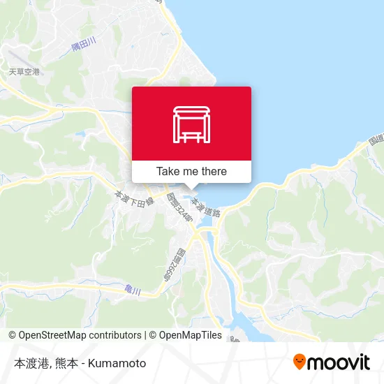 本渡港 map