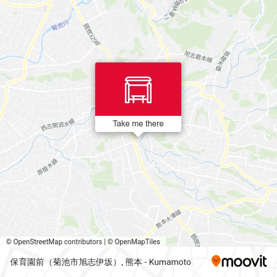 保育園前（菊池市旭志伊坂） map