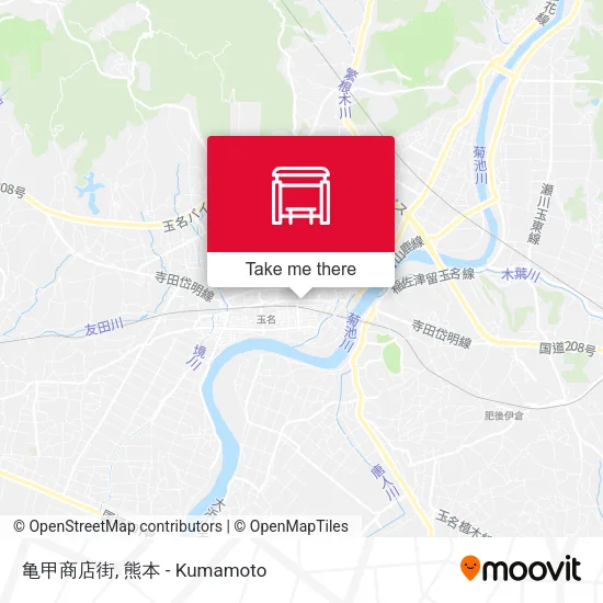 亀甲商店街 map