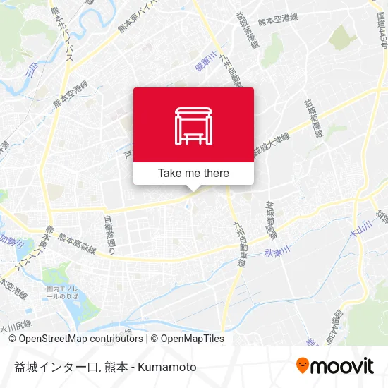 益城インター口 map