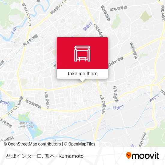 益城インター口 map