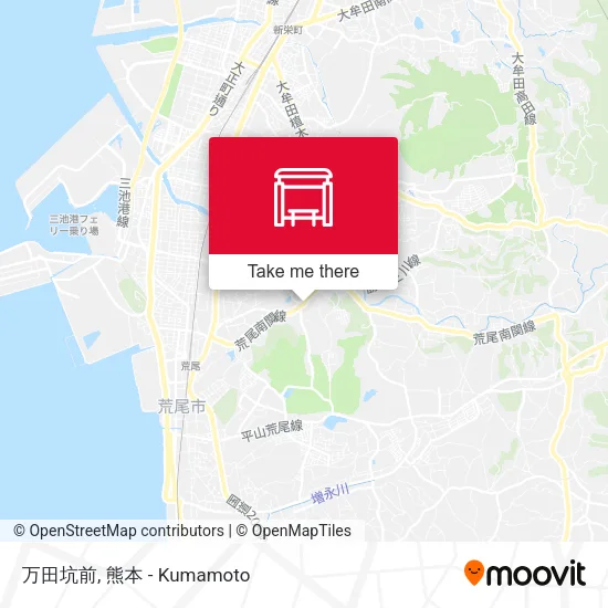 万田坑前 map