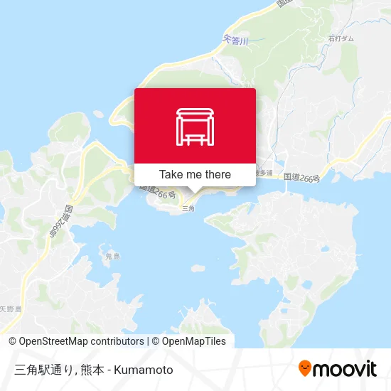 三角駅通り map