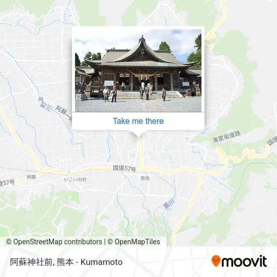 阿蘇神社前 map
