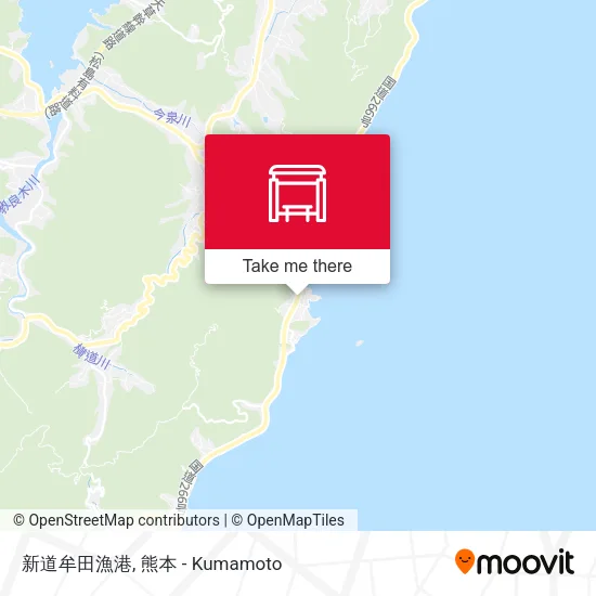 新道牟田漁港 map