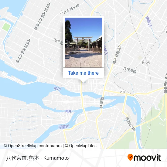 八代宮前 map
