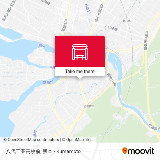八代工業高校前 map