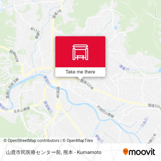 山鹿市民医療センター前 map