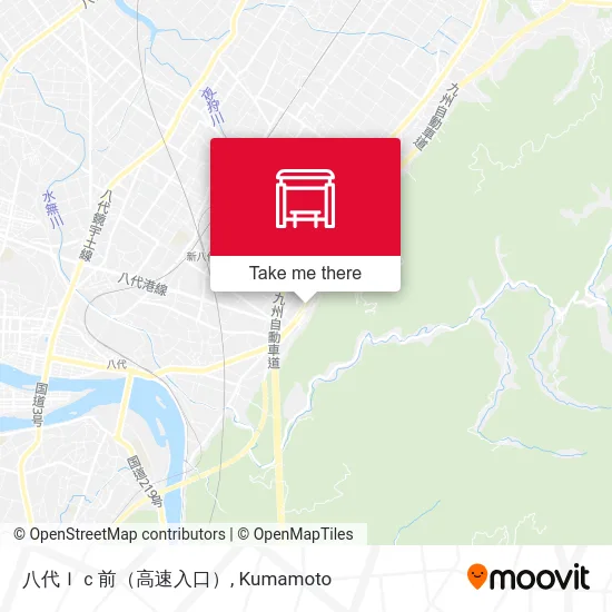 In front of Yatsushiro IC (Highway Entrance) map