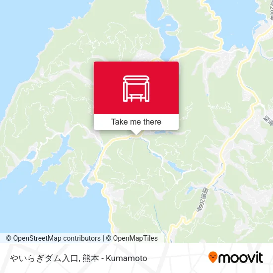 やいらぎダム入口 map