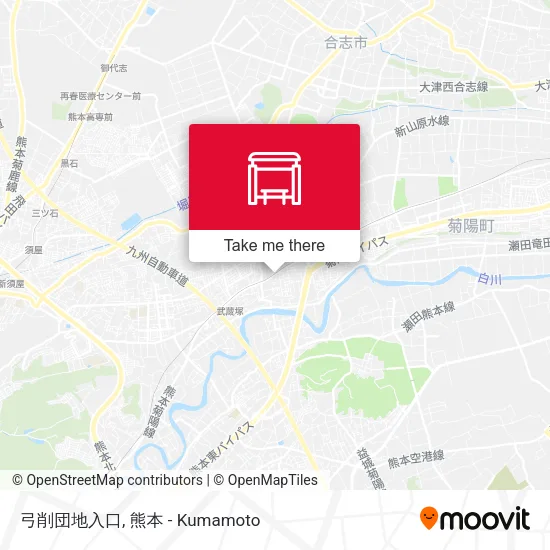弓削団地入口 map