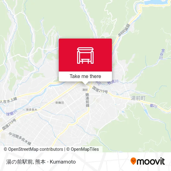 湯の前駅前 map