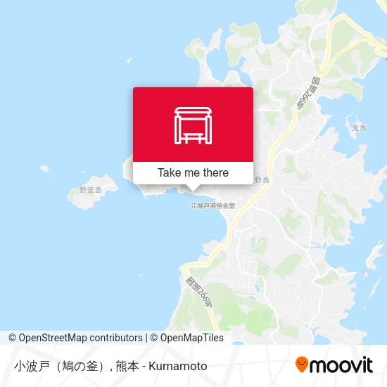 小波戸（鳩の釜） map