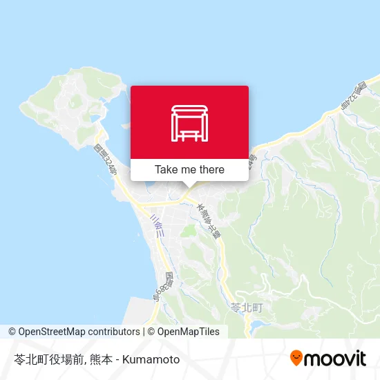 苓北町役場前 map