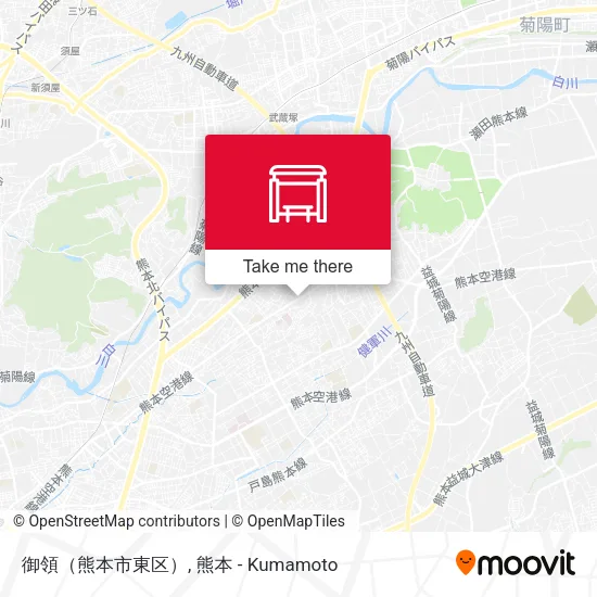 御領（熊本市東区） map