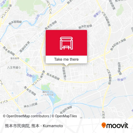 熊本市民病院 map