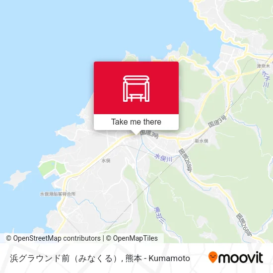 浜グラウンド前（みなくる） map